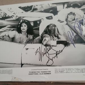 Autographed To Wong Foo Movie Poster
